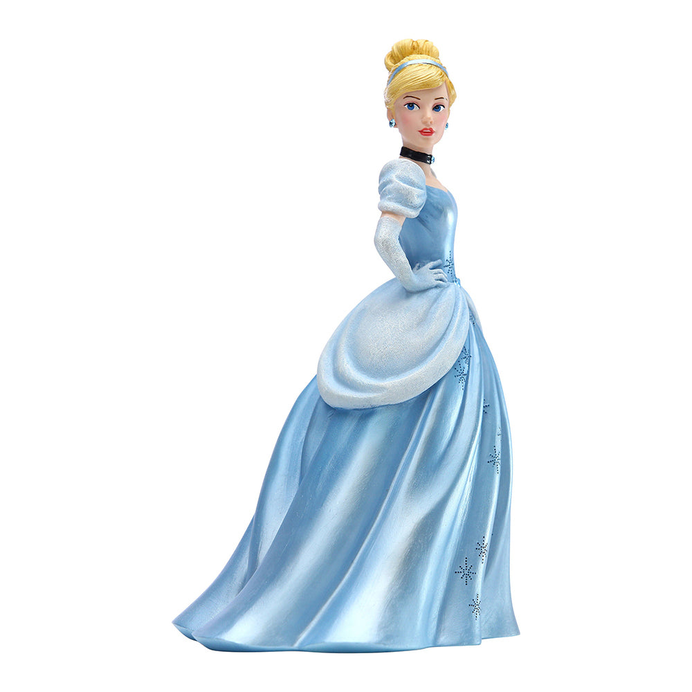 DISNEY SHOWCASE COUTURE DE FORCE CINDERELLA IN BLUE DRESS WITH HANDS ON HIPS 21CM