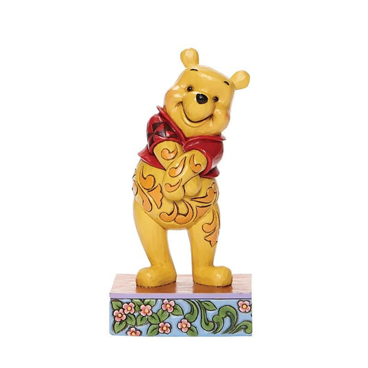DISNEY TRADITIONS BY JIM SHORE WINNIE THE POOH STANDING PERSONALITY POSE 11.5CM