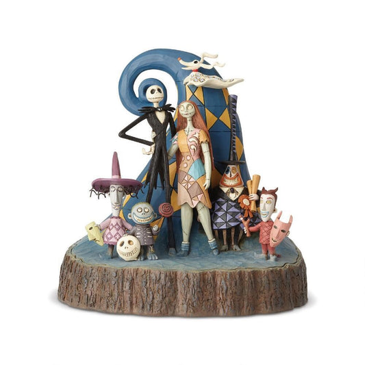 DISNEY TRADITIONS BY JIM SHORE NIGHTMARE BEFORE CHRISTMAS CARVED BY THE HEART 20CM