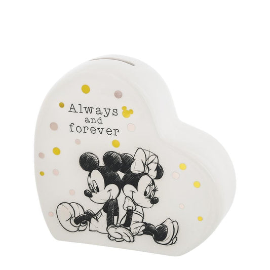 DISNEY ENCHANTING MONEY BANK MICKEY & MINNIE ALWAYS AND FOREVER