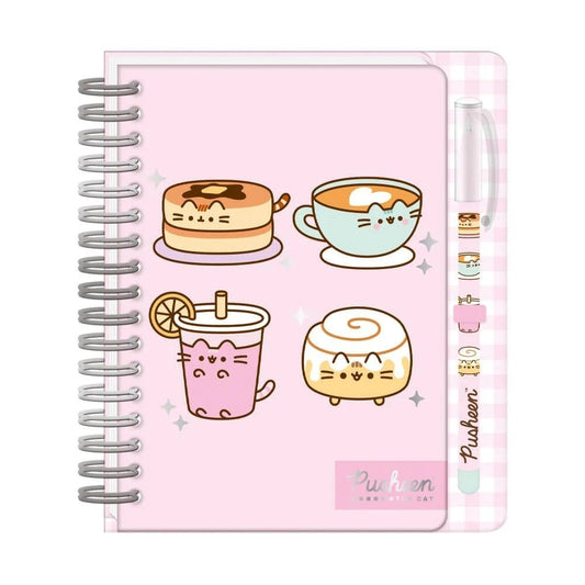 PUSHEEN BREAKFAST CLUB A5 NOTEBOOK WITH PEN & STICKY NOTE