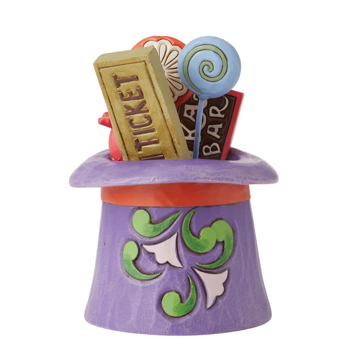 WILLY WONKA BY JIM SHORE MINI WILLY WONKA HAT WITH ICONS