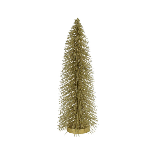 PURE CHRISTMAS BRUSH TREE GOLD SMALL