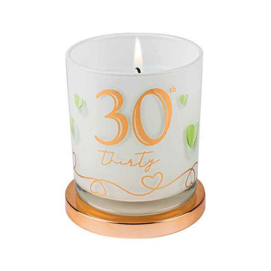 CANDLE VANILLA SCENTED 30TH BIRTHDAY