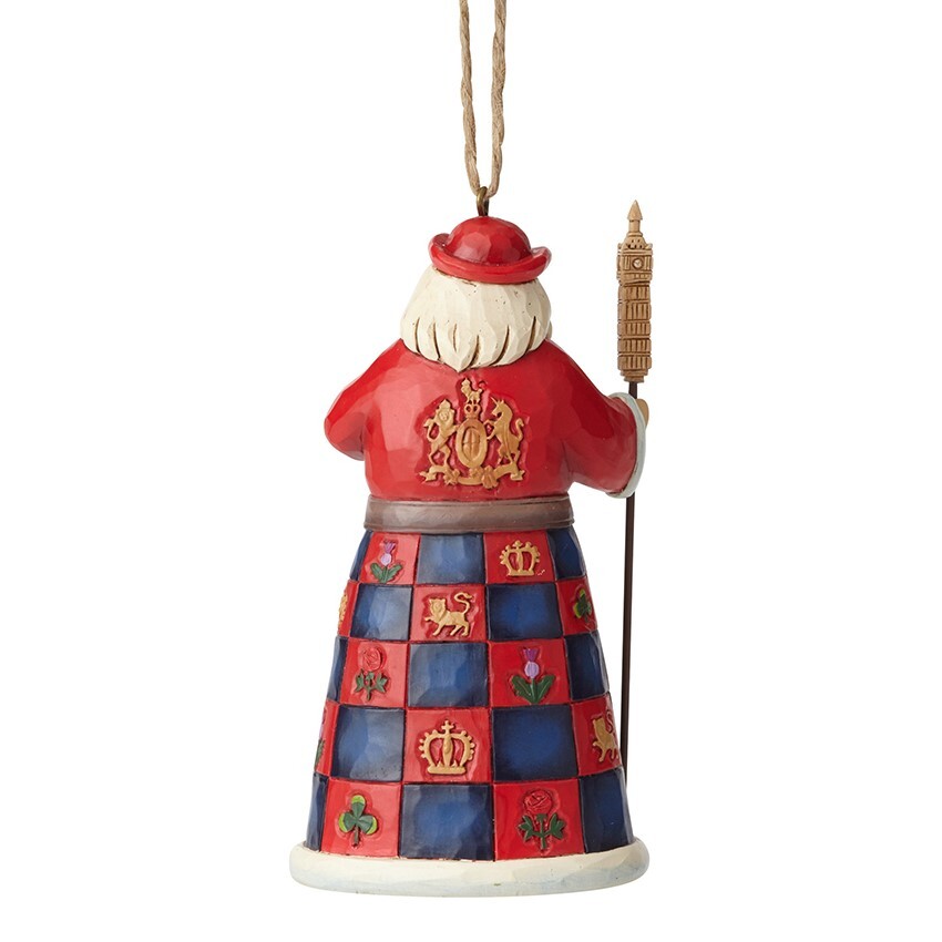 HEARTWOOD CREEK HANGING ORNAMENT BRITISH SANTA 11.5CM