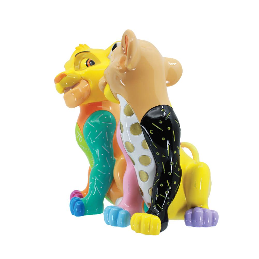 DISNEY BRITTO SIMBA & NALA LARGE FIGURINE