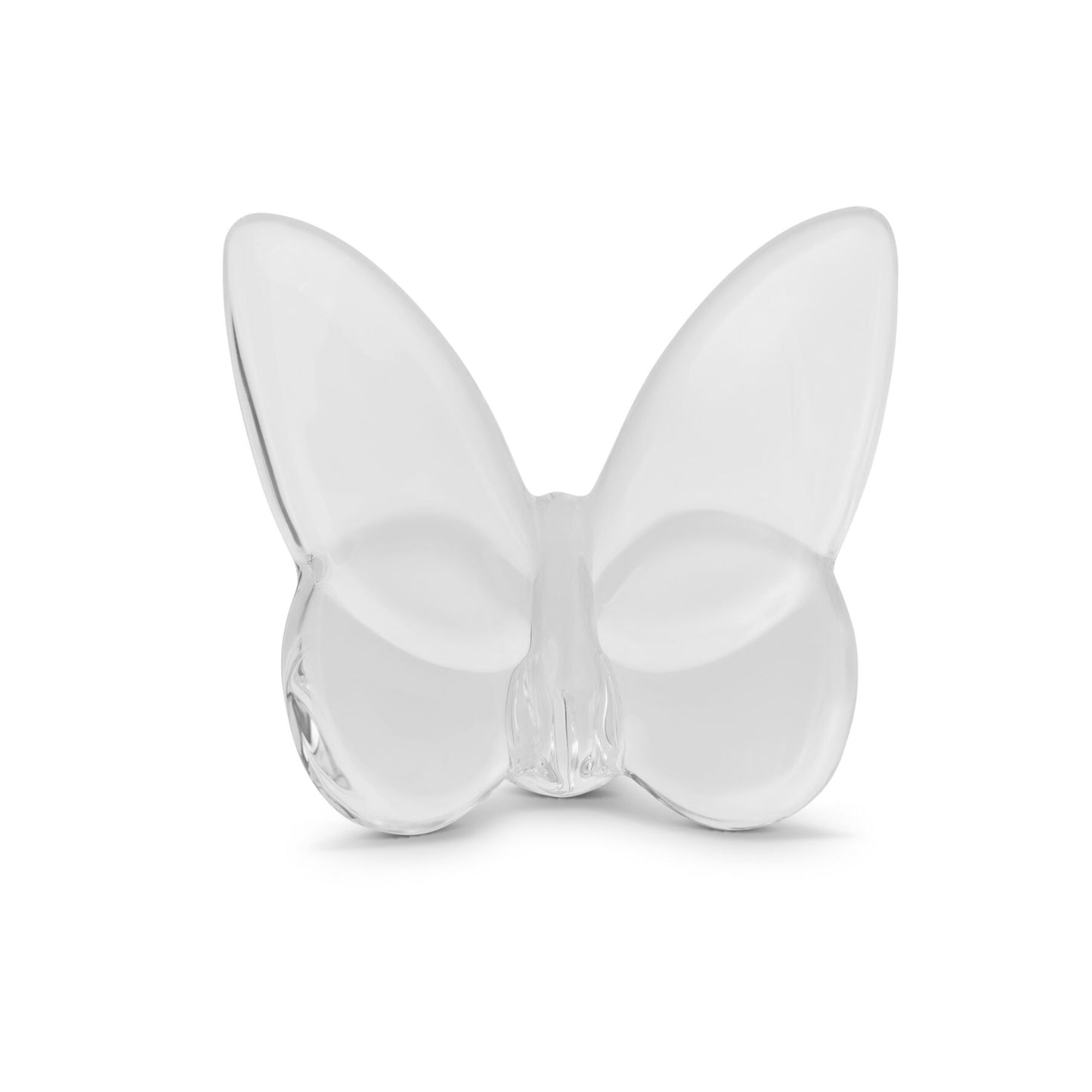 ZIBO ART GLASS BUTTERFLY IN CLEAR