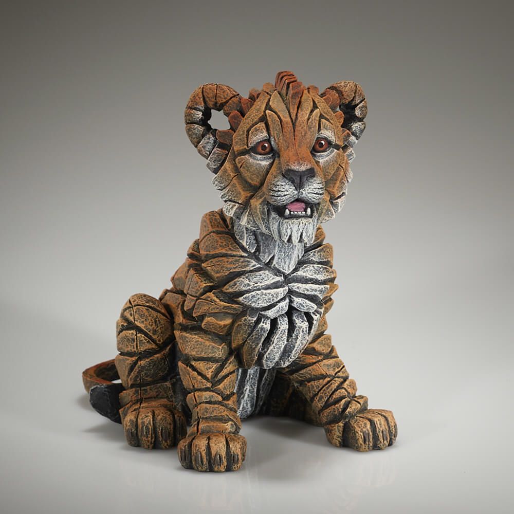 EDGE SCULPTURE LION CUB FIGURE