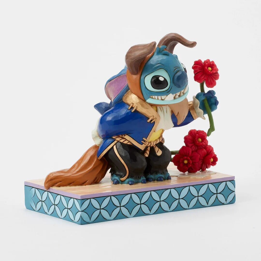 DISNEY TRADITIONS BY JIM SHORE STITCH DRESSED AS BEAST