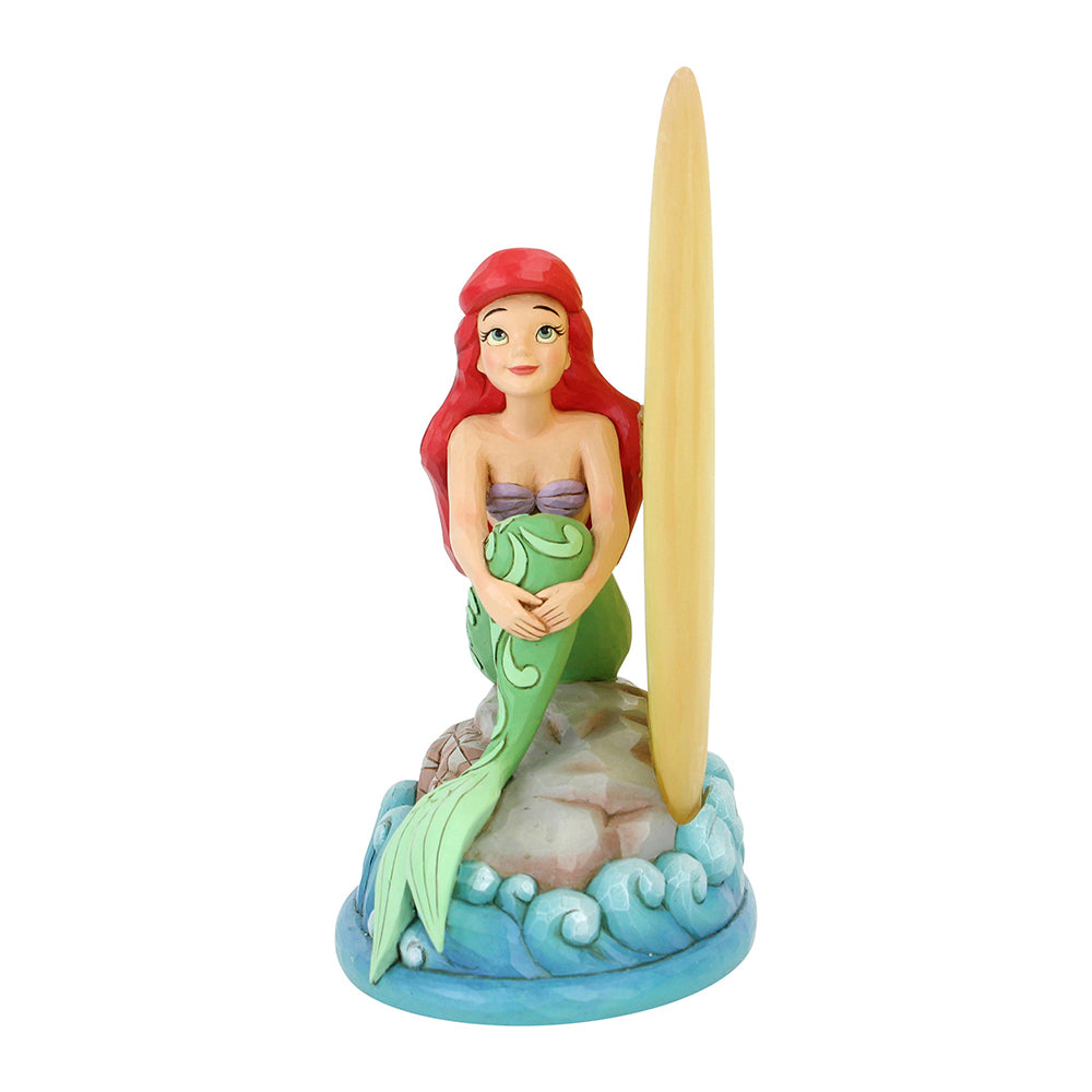 DISNEY TRADITIONS BY JIM SHORE ARIEL SITTING ON ROCK BY MOON
