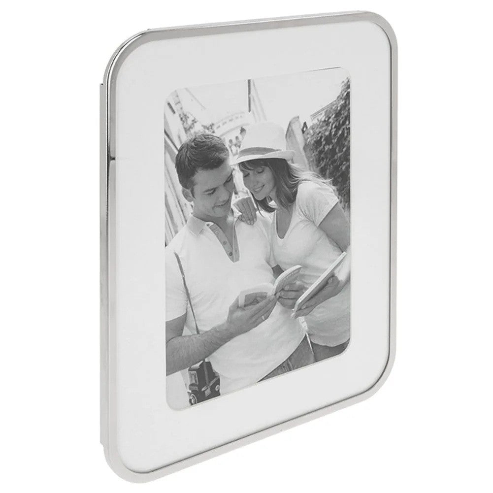 Photo Frame Silver Curved 5X7