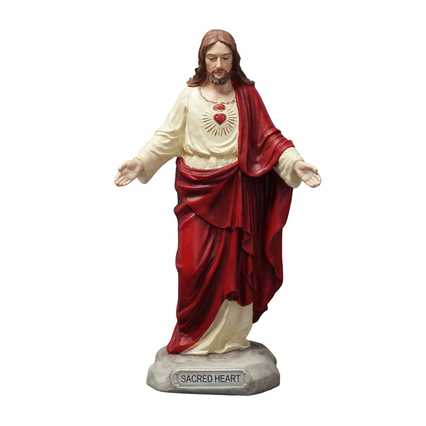 VERONESE DESIGNS MINI RESIN STATUE SACRED HEART JESUS