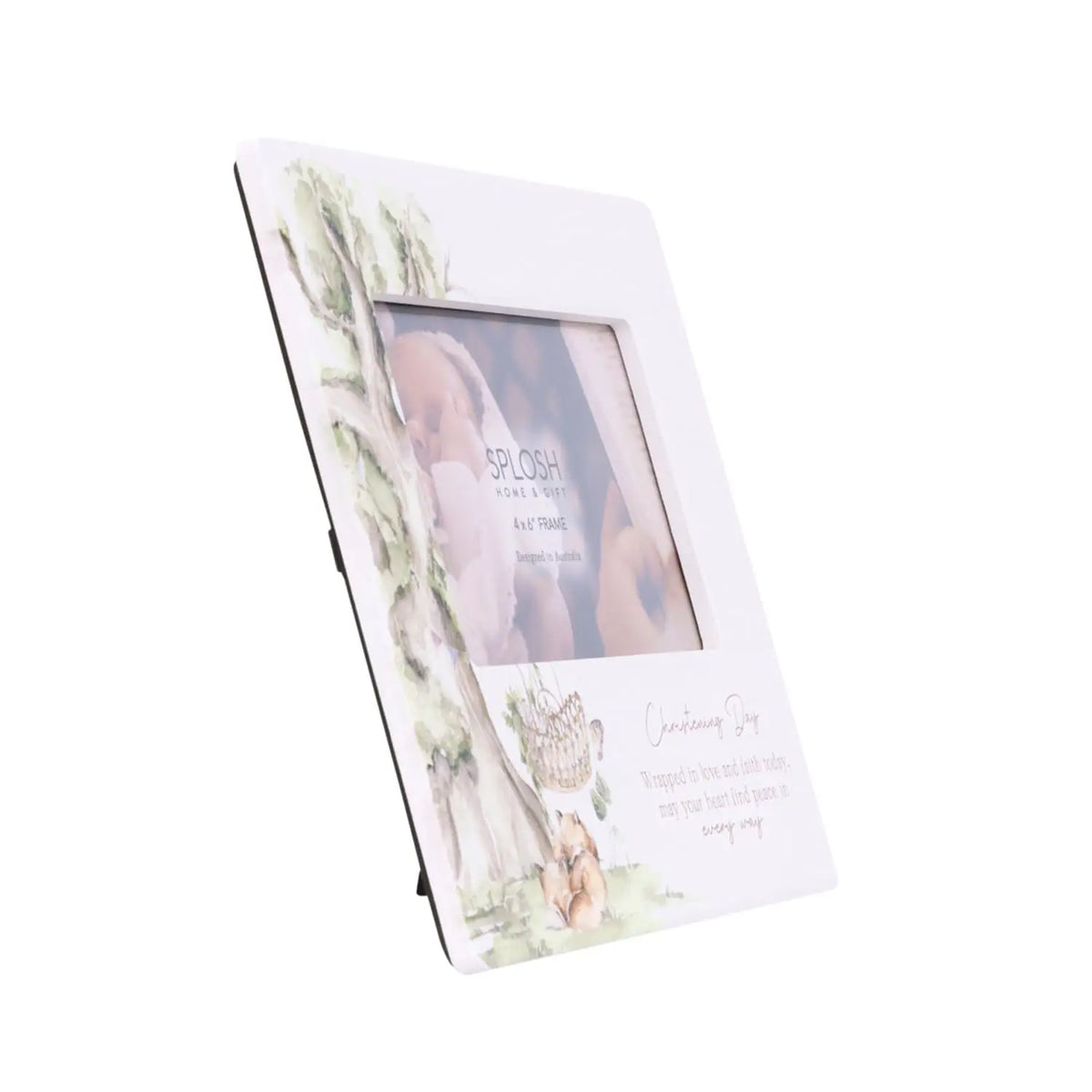 Ceramic Photo Frame Tiny Wonders Christening 4x6