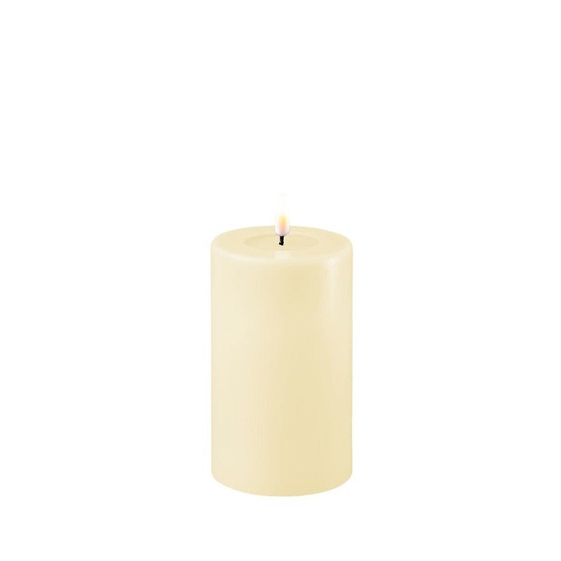 DELUXE HOMEART CREAM LED CANDLE 7.5X12.5CM