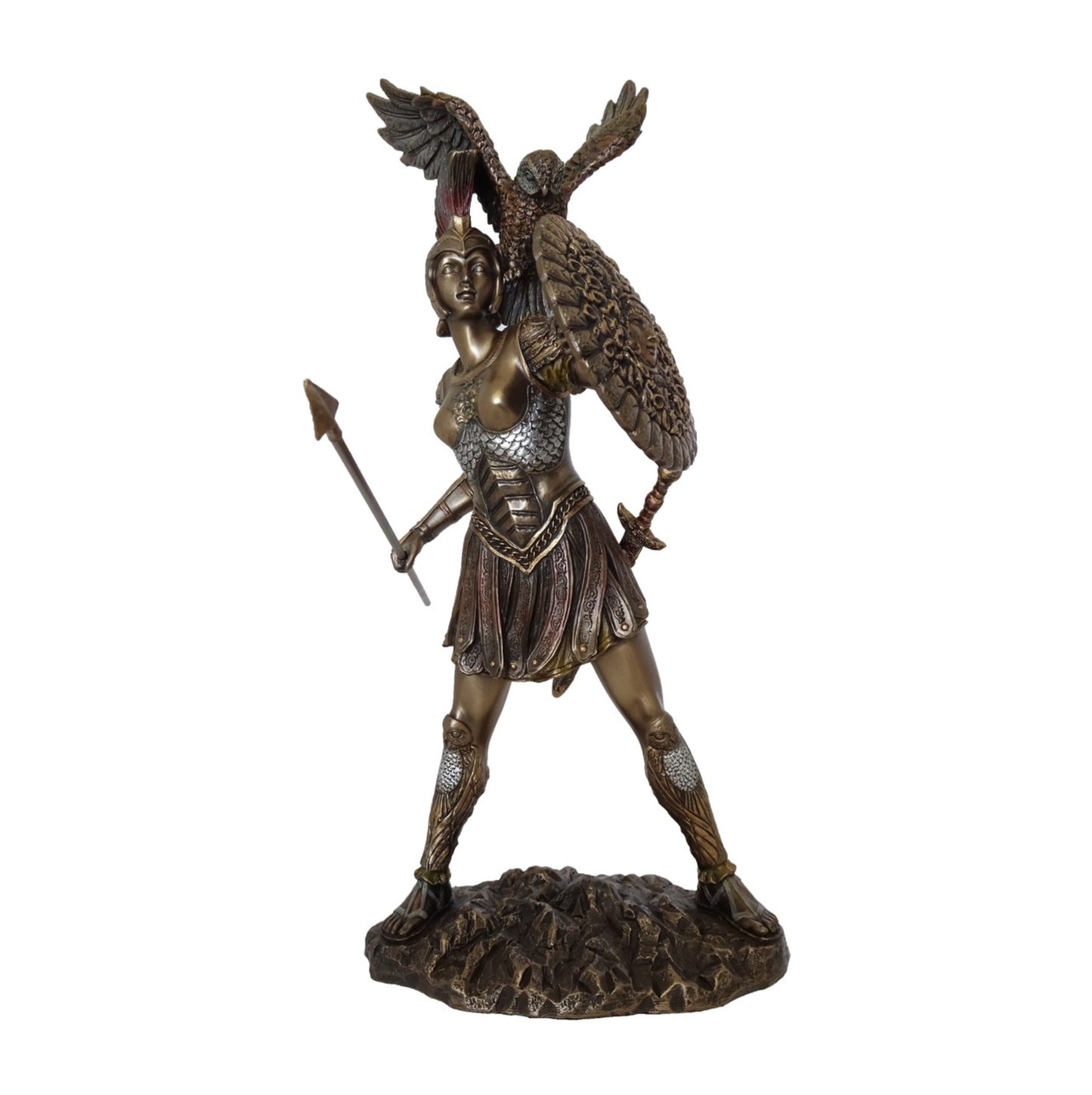 VERONESE DESIGNS BRONZE ATHENA FIGURINE