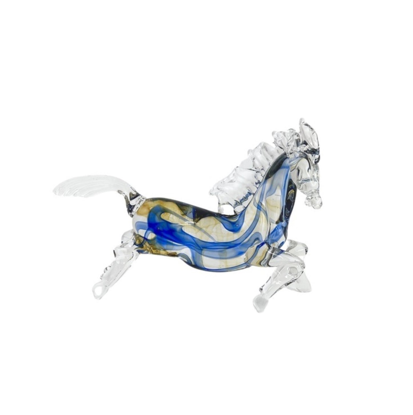 ZIBO ART GLASS HORSE THUNDER