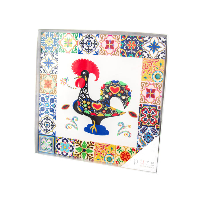 CERAMIC TRIVET BARCELONA INDIGO SQUARE