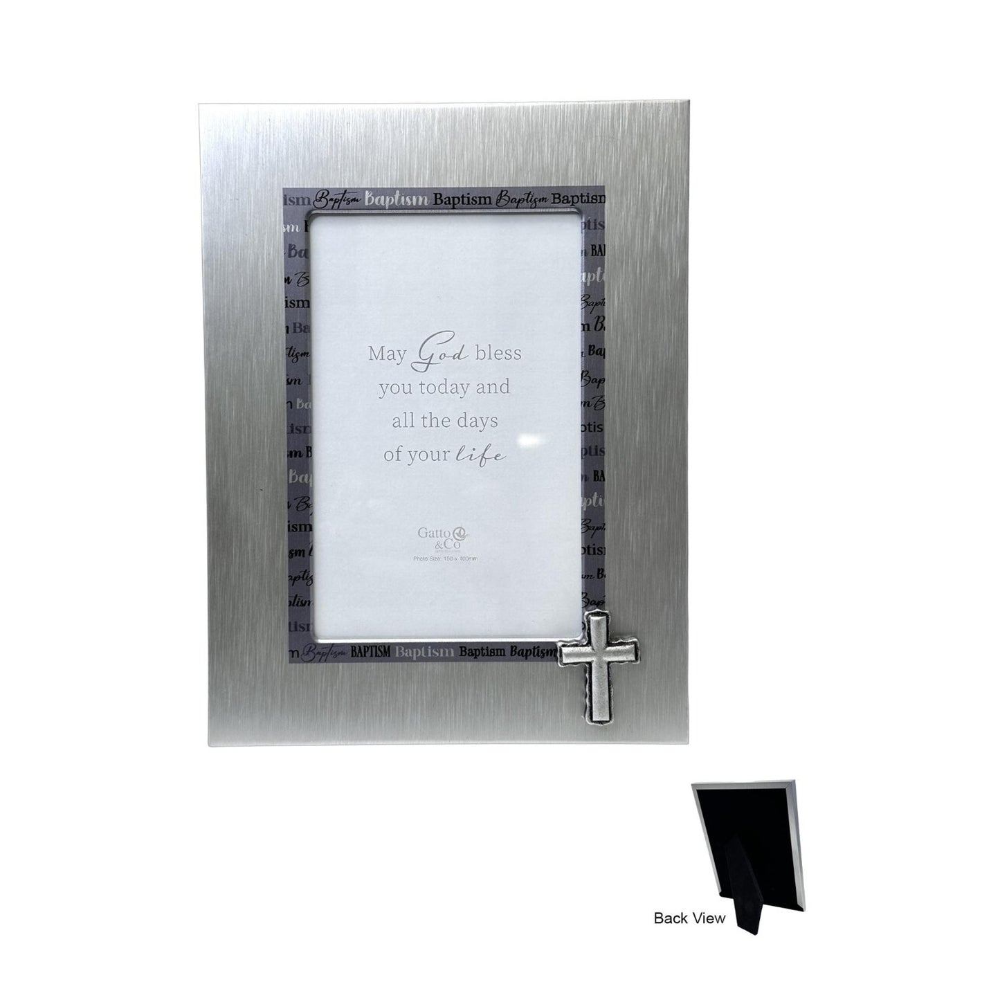 PHOTO FRAME ALUMINIUM BAPTISM 6X4