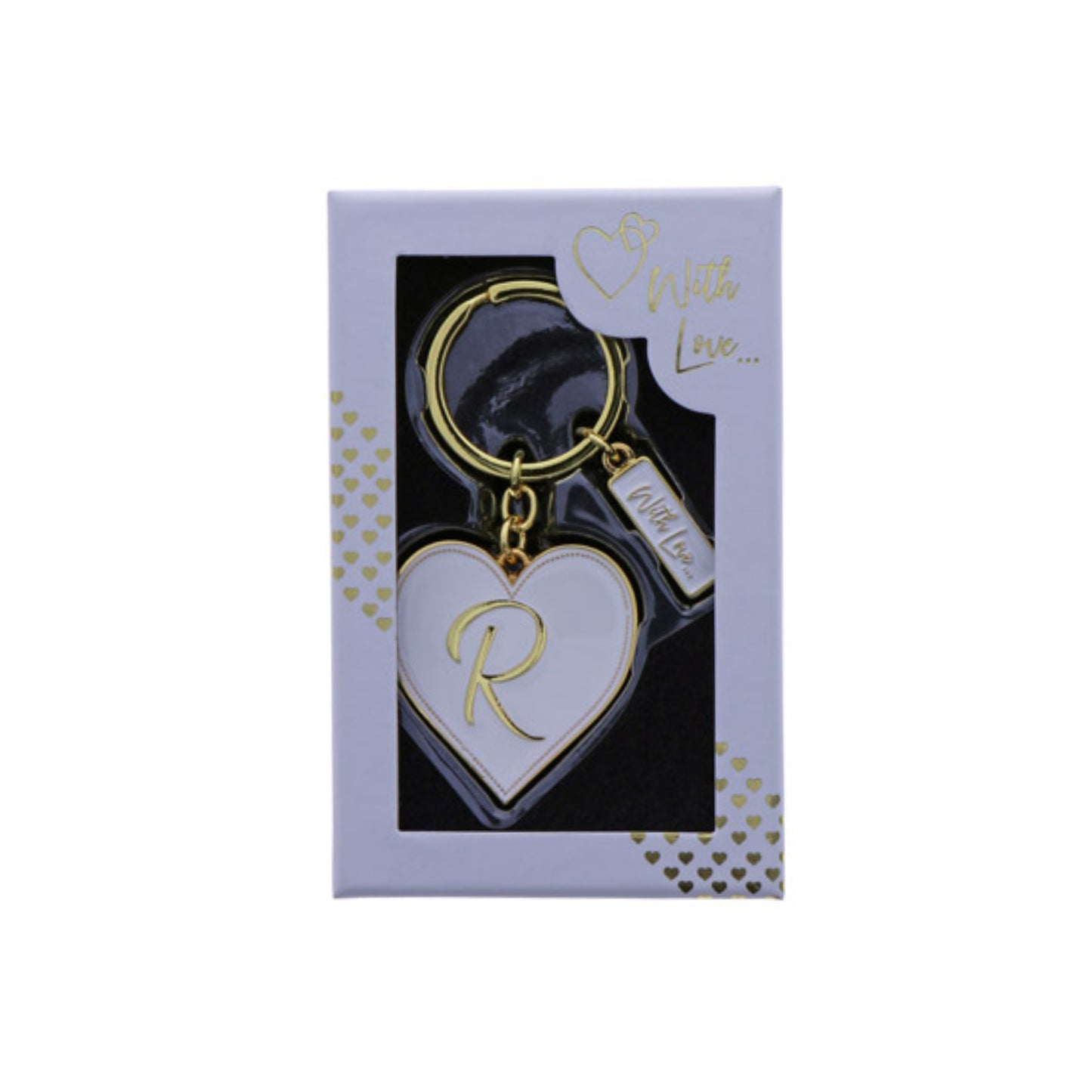 INITIAL KEYRING "R" IN GOLD