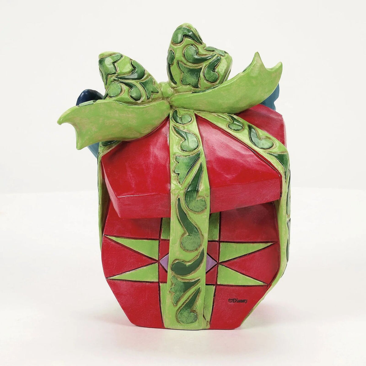 DISNEY TRADITIONS BY JIM SHORE STITCH TEARING PRESENT