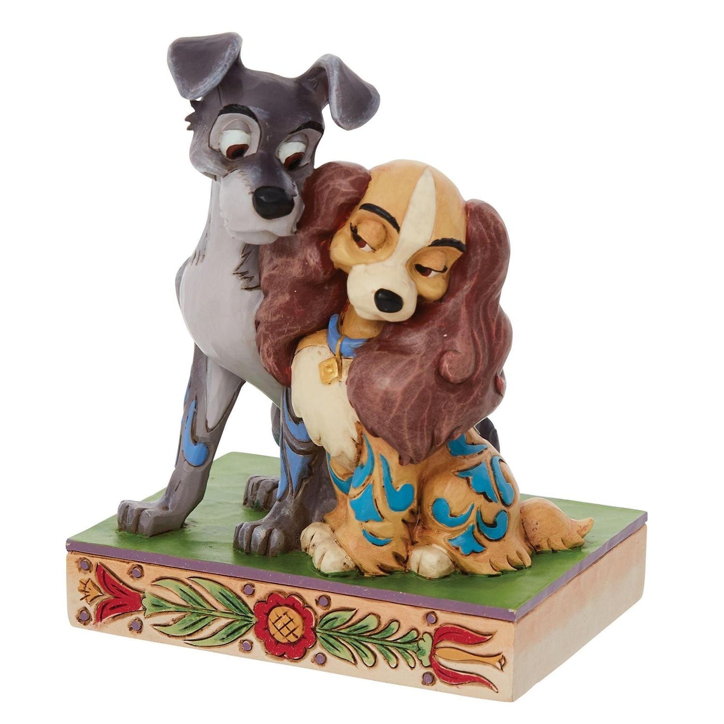 DISNEY TRADITIONS BY JIM SHORE LADY AND THE TRAMP LOVE FIGURINE