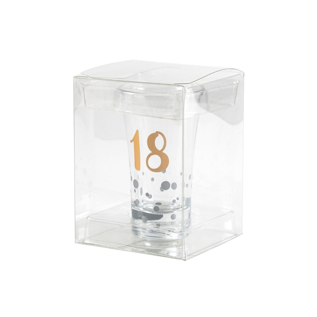 SHOT GLASS ROSE GOLD 18TH BIRTHDAY