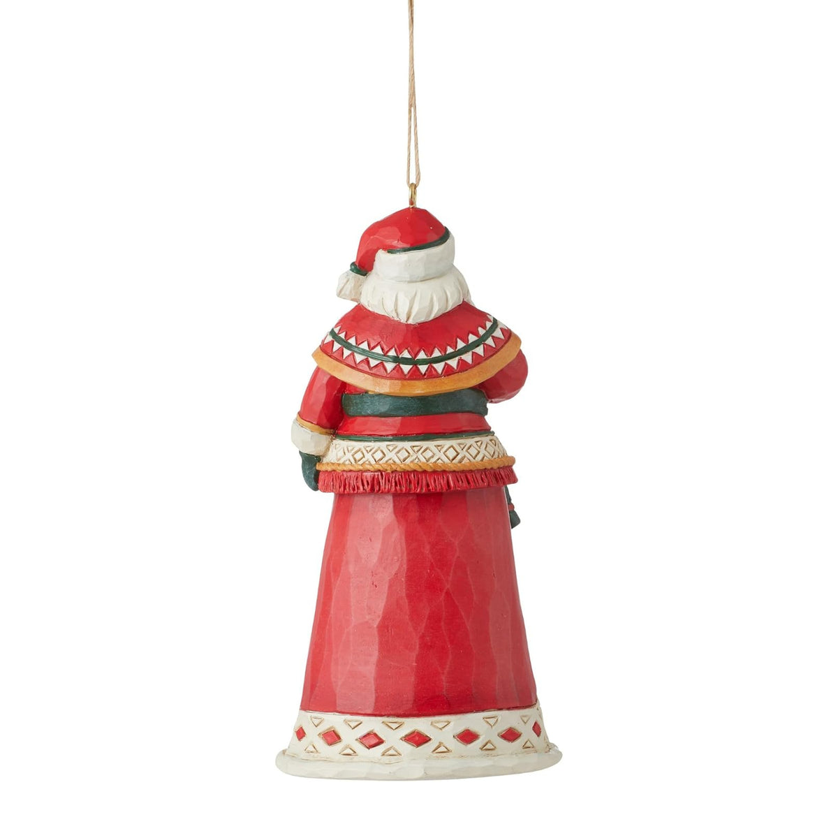 Heartwood Creek By Jim Shore Lapland Santa With Reindeer Scene Hanging Ornament