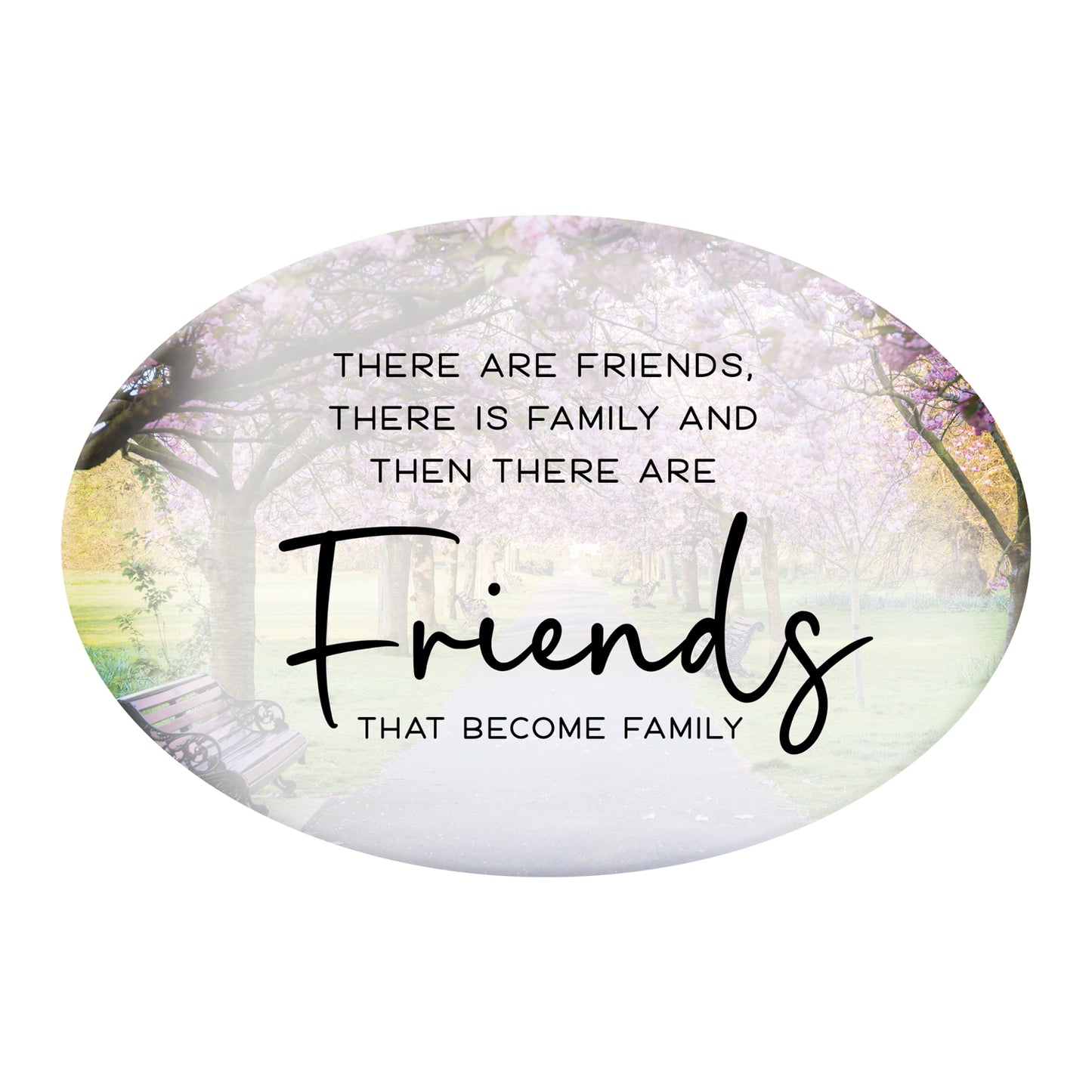 OVAL CERAMIC VERSE PLAQUE FRIENDS