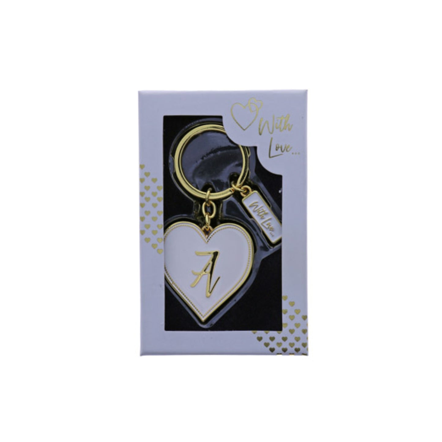 INITIAL KEYRING "A" IN GOLD