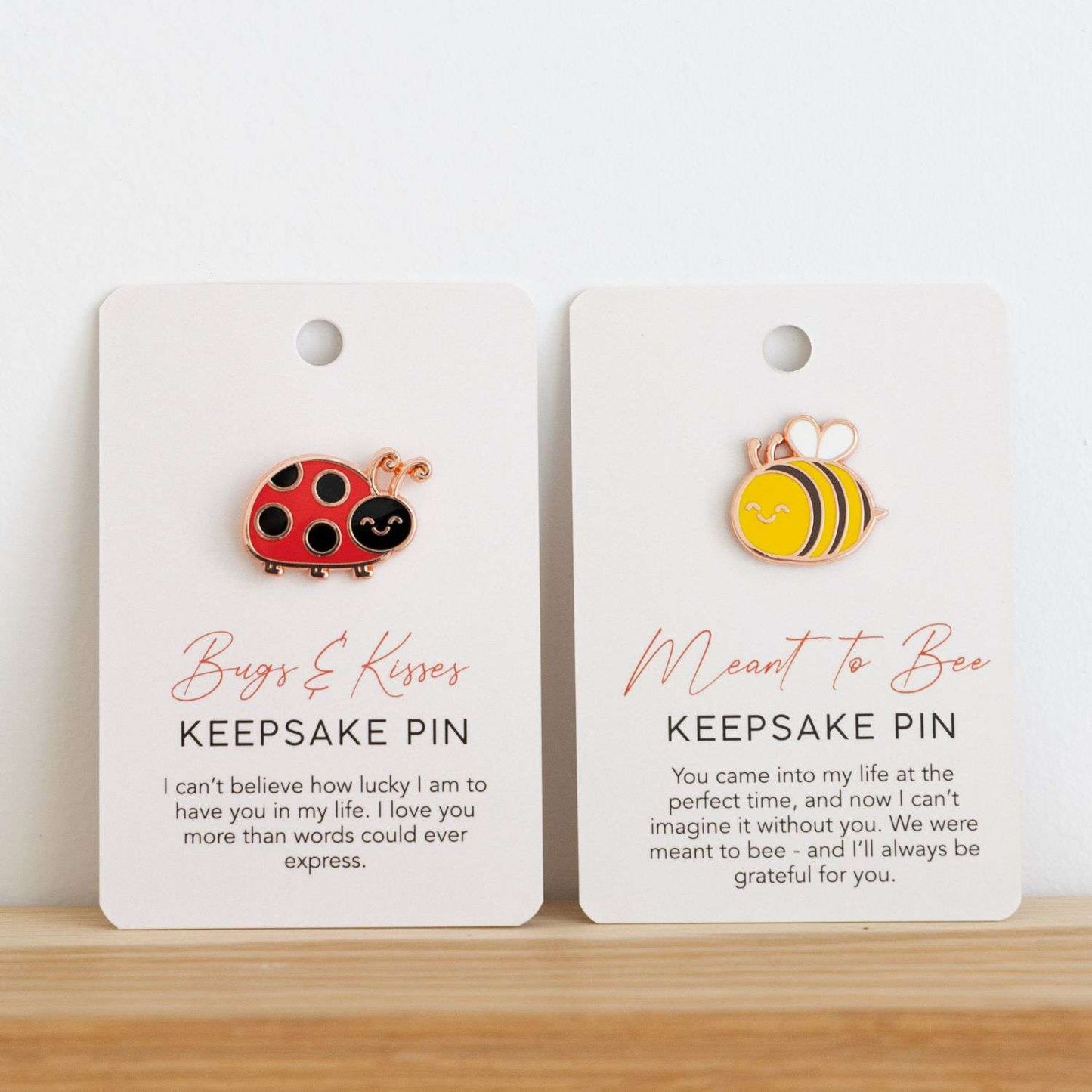Valentine's Day Ladybug Keepsake Pin "Bugs & Kisses"