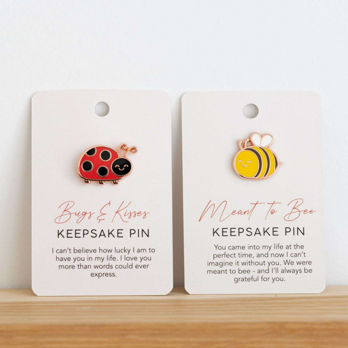 Valentine's Day Ladybug Keepsake Pin "Bugs & Kisses"