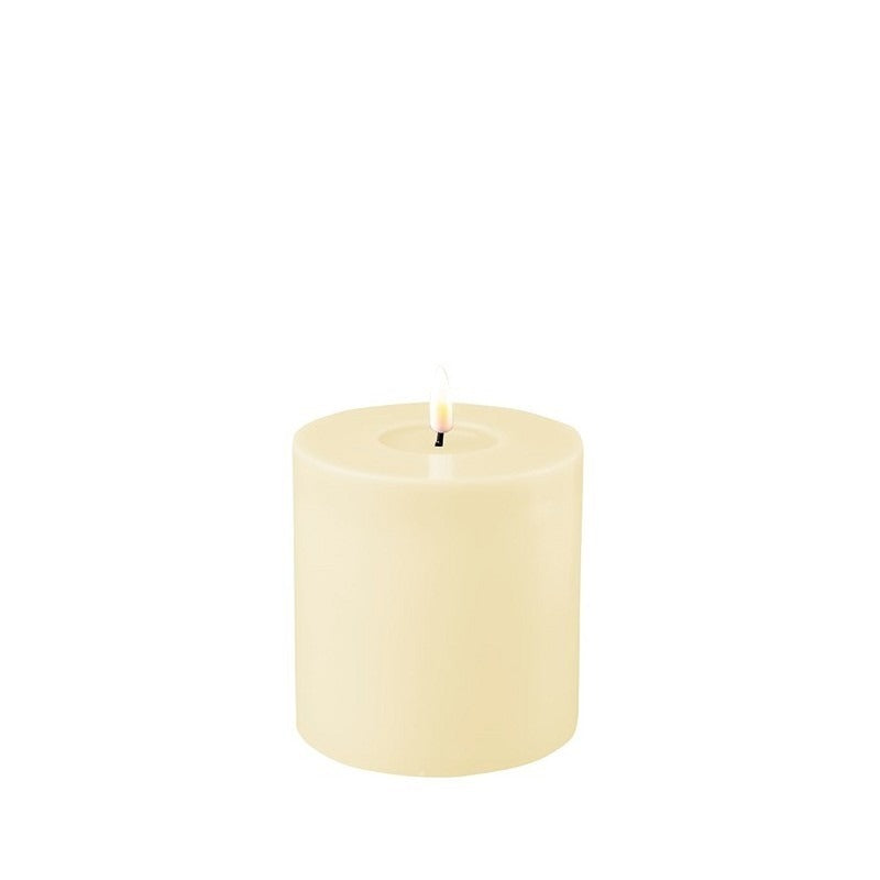 DELUXE HOMEART CREAM LED CANDLE 10CM
