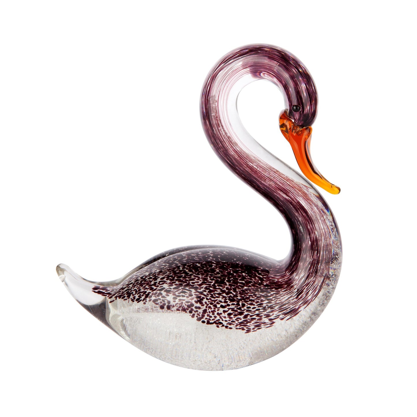 ZIBO ART GLASS SWAN CYGNET