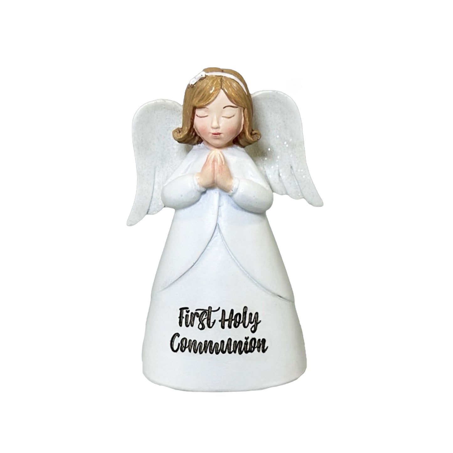 LITTLE BLESSING ANGEL COMMUNION HANDS TOGETHER RESIN FIGURE