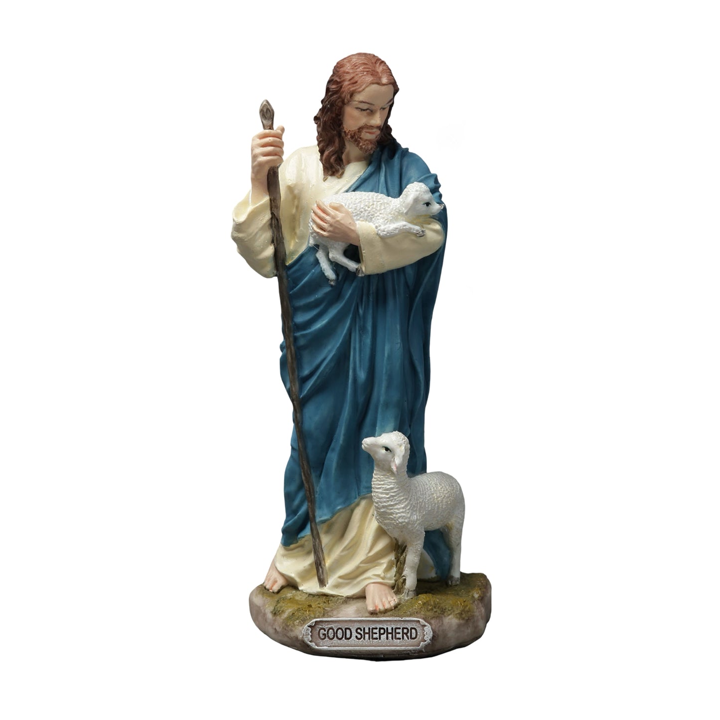 VERONESE DESIGNS MINI RESIN STATUE GOOD SHEPHERD
