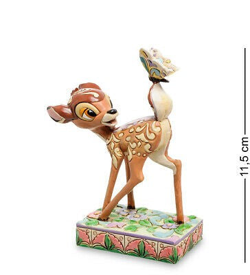 DISNEY TRADITIONS BY JIM SHORE BAMBI WITH BUTTERFLY WONDER OF SPRING