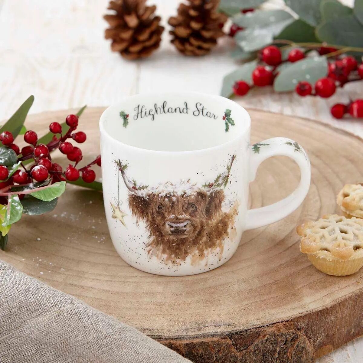 Royal Worcester Wrendale Designs Mug Highland Cow
