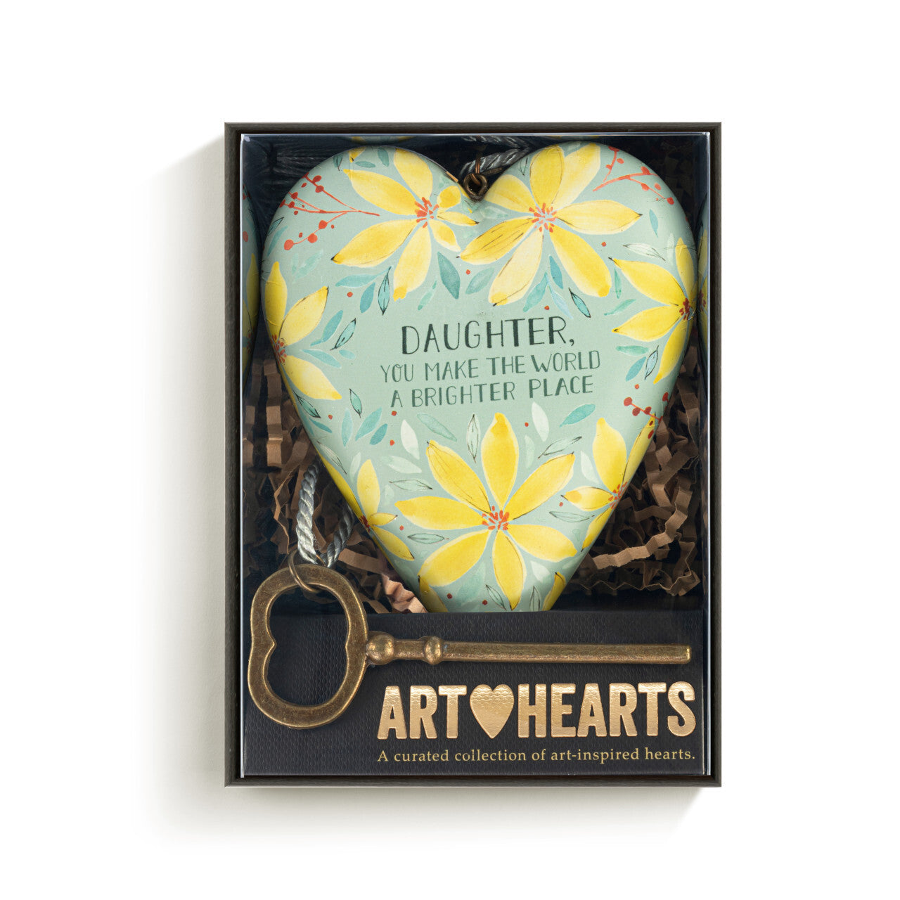ART HEART DAUGHTER YOU MAKE THE WORLD BRIGHTER