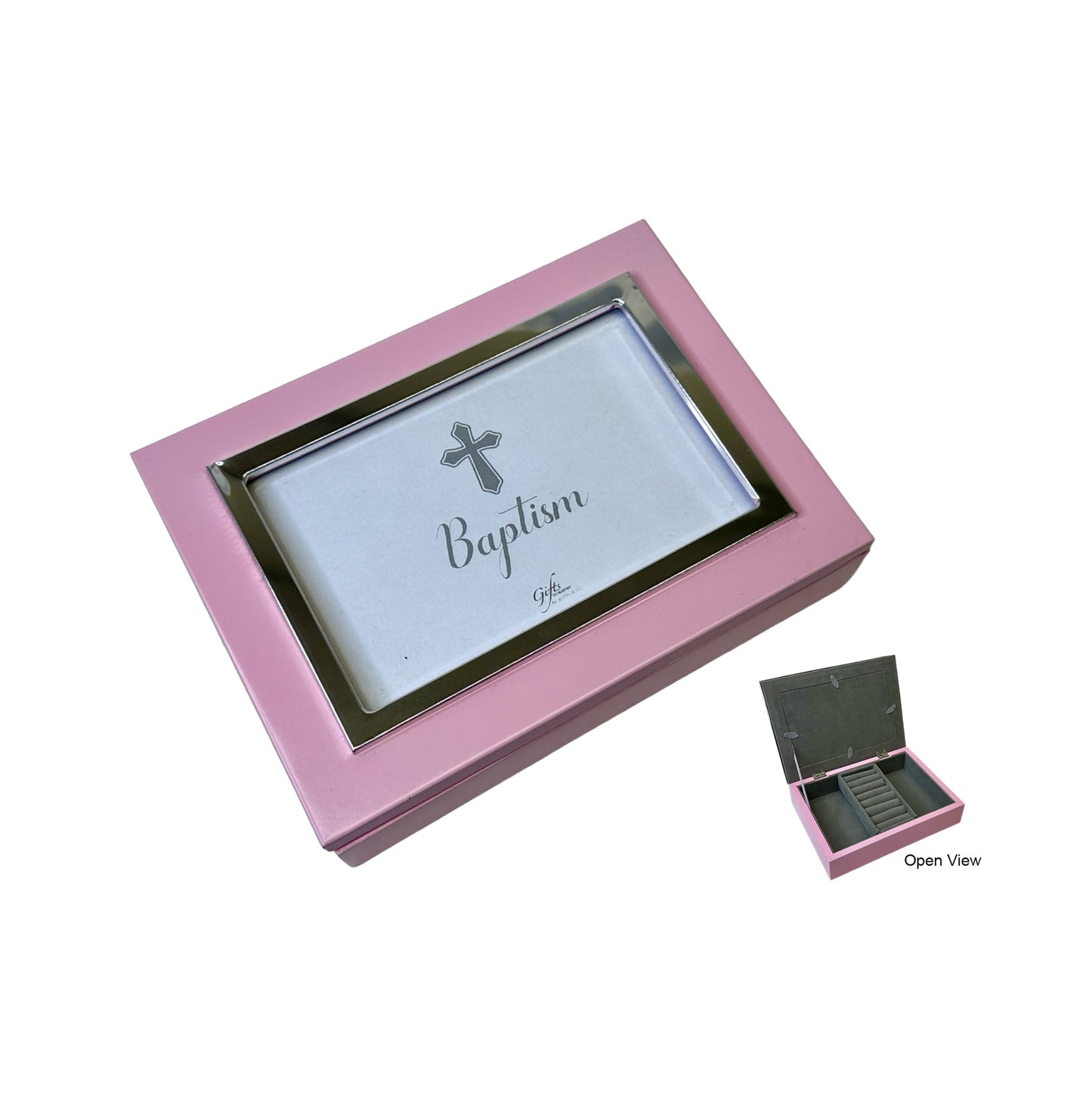 BAPTISM KEEPSAKE BOX IN PINK