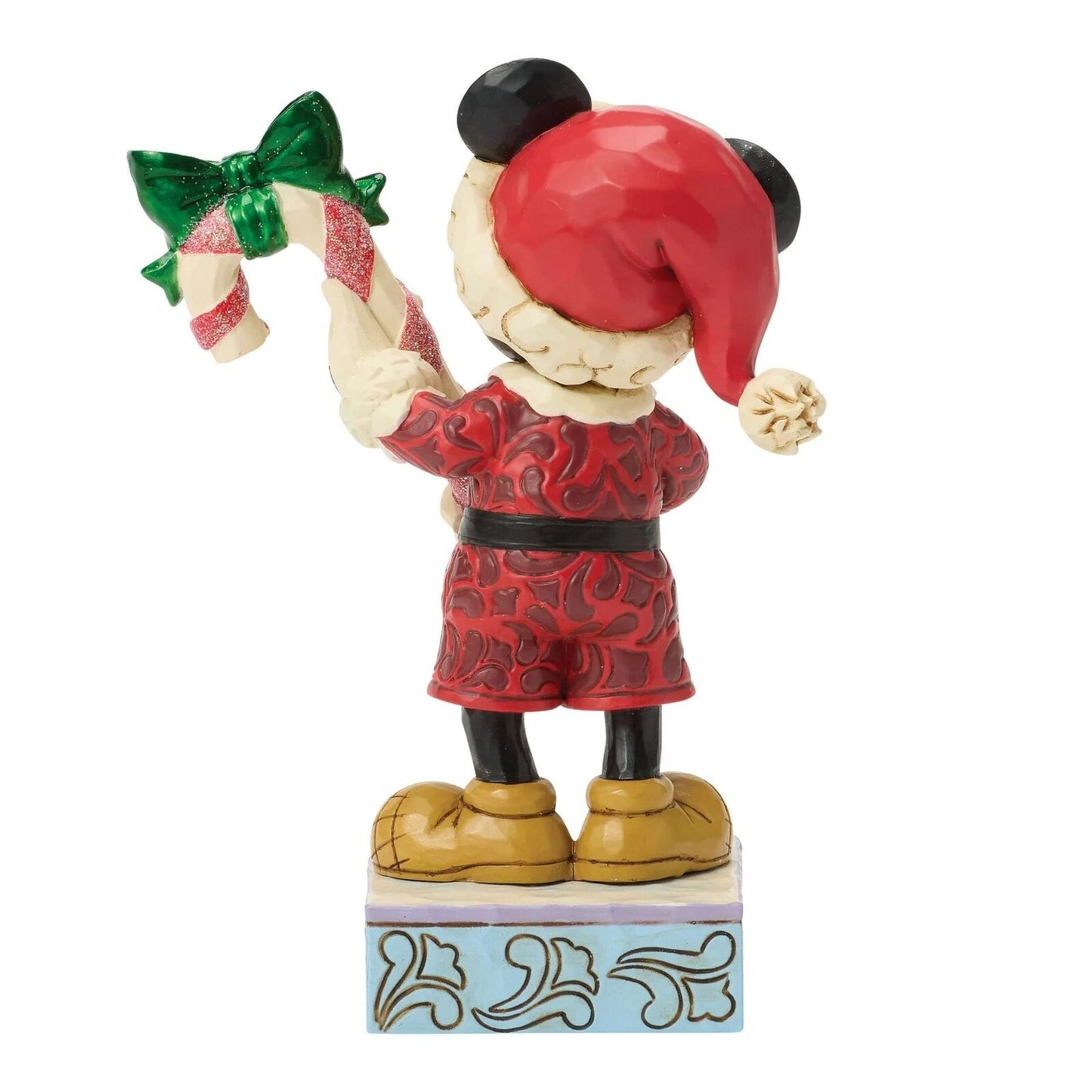 DISNEY TRADITIONS BY JIM SHORE CHRISTMAS MICKEY WITH CANDY CANE