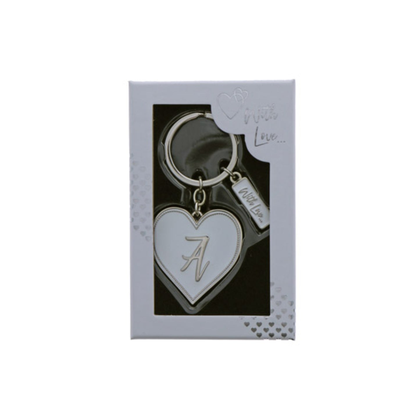 INITIAL KEYRING "A" IN SILVER