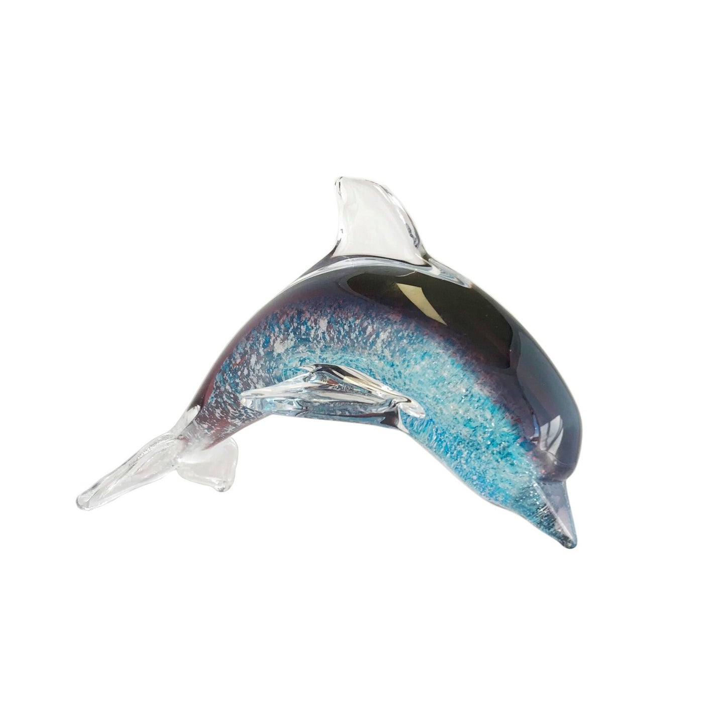 ZIBO ART GLASS DOLPHIN BYRON