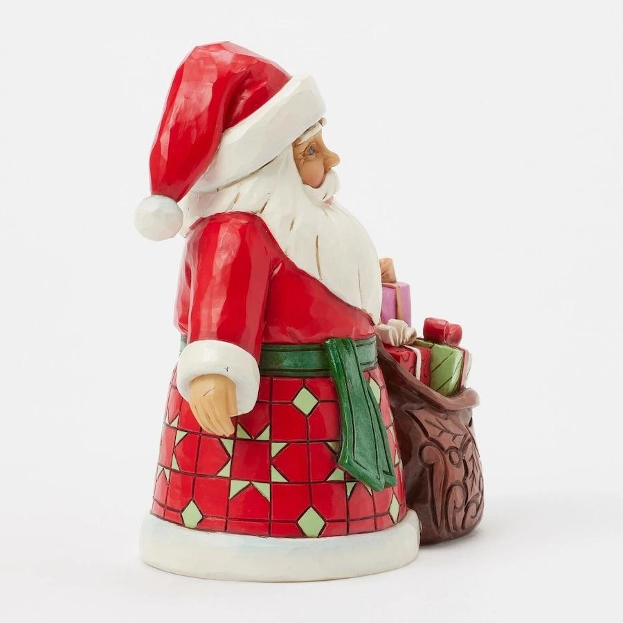 Heartwood Creek By Jim Shore Mini Santa With Toy Bag Figurine