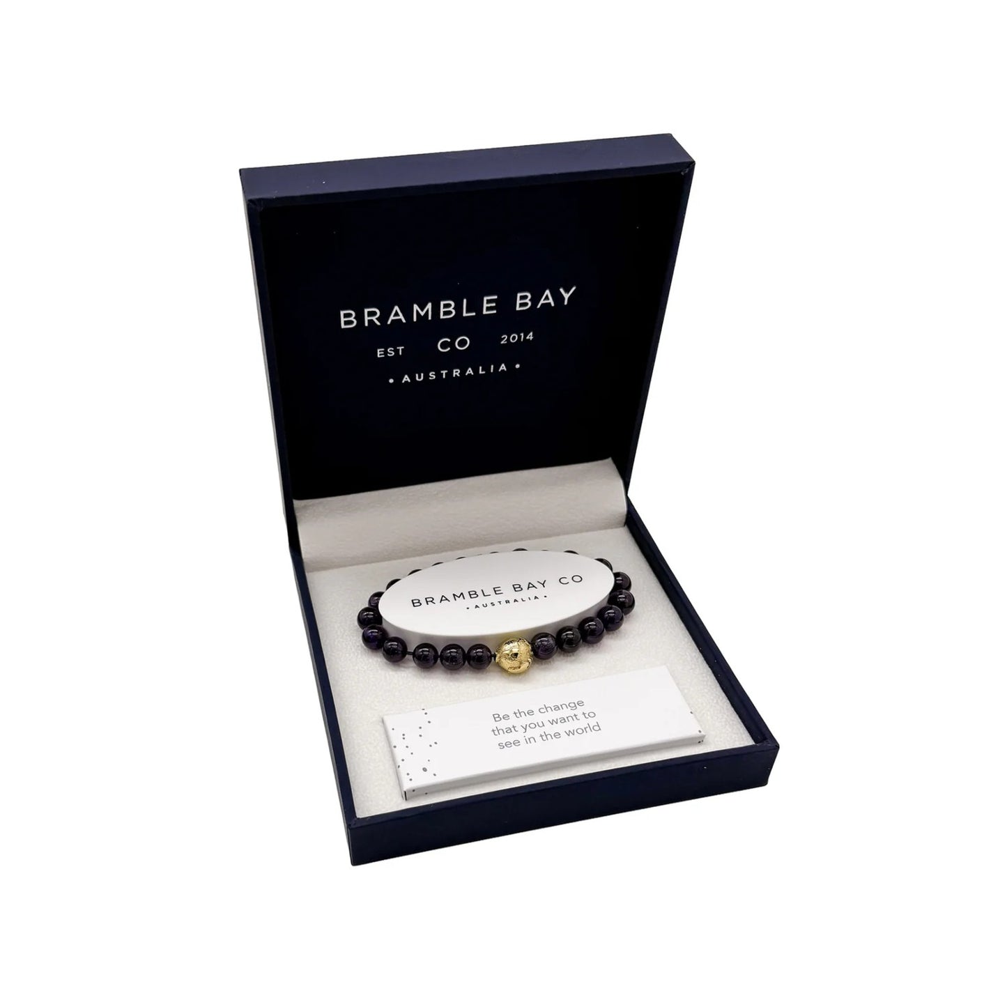 Bramble Bay Bracelet Planet Earth Amethyst Gloss In Gold