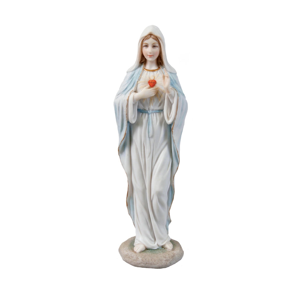 VERONESE DESIGNS FIGURINE COLOURED SACRED HEART MARY