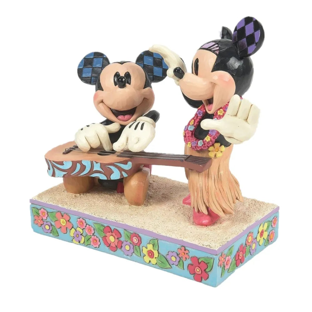 DISNEY TRADITIONS BY JIM SHORE MICKEY AND MINNIE HAWAII