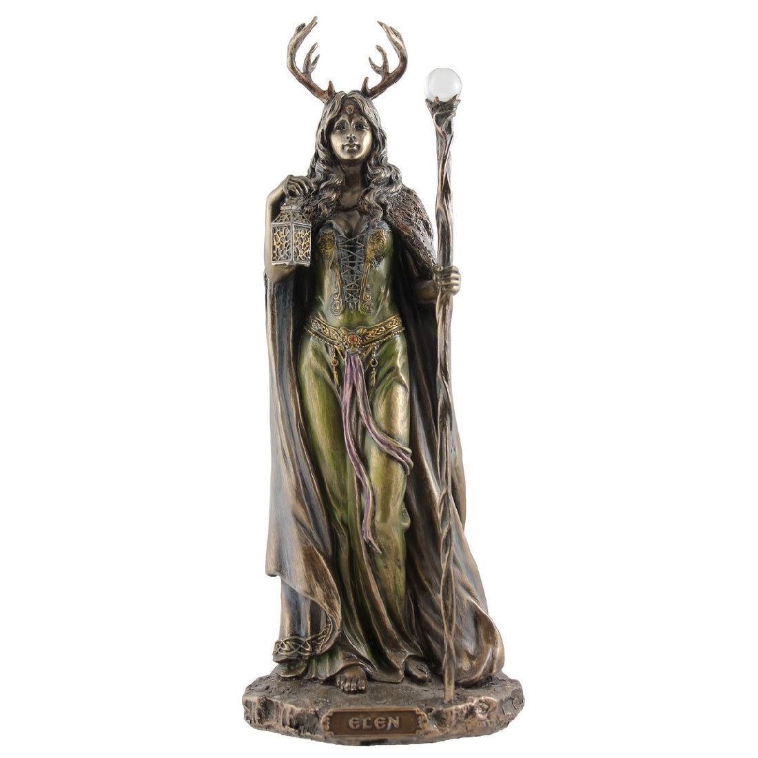 VERONESE DESIGNS BRONZE ELEN OF THE WAYS FIGURINE 26CM