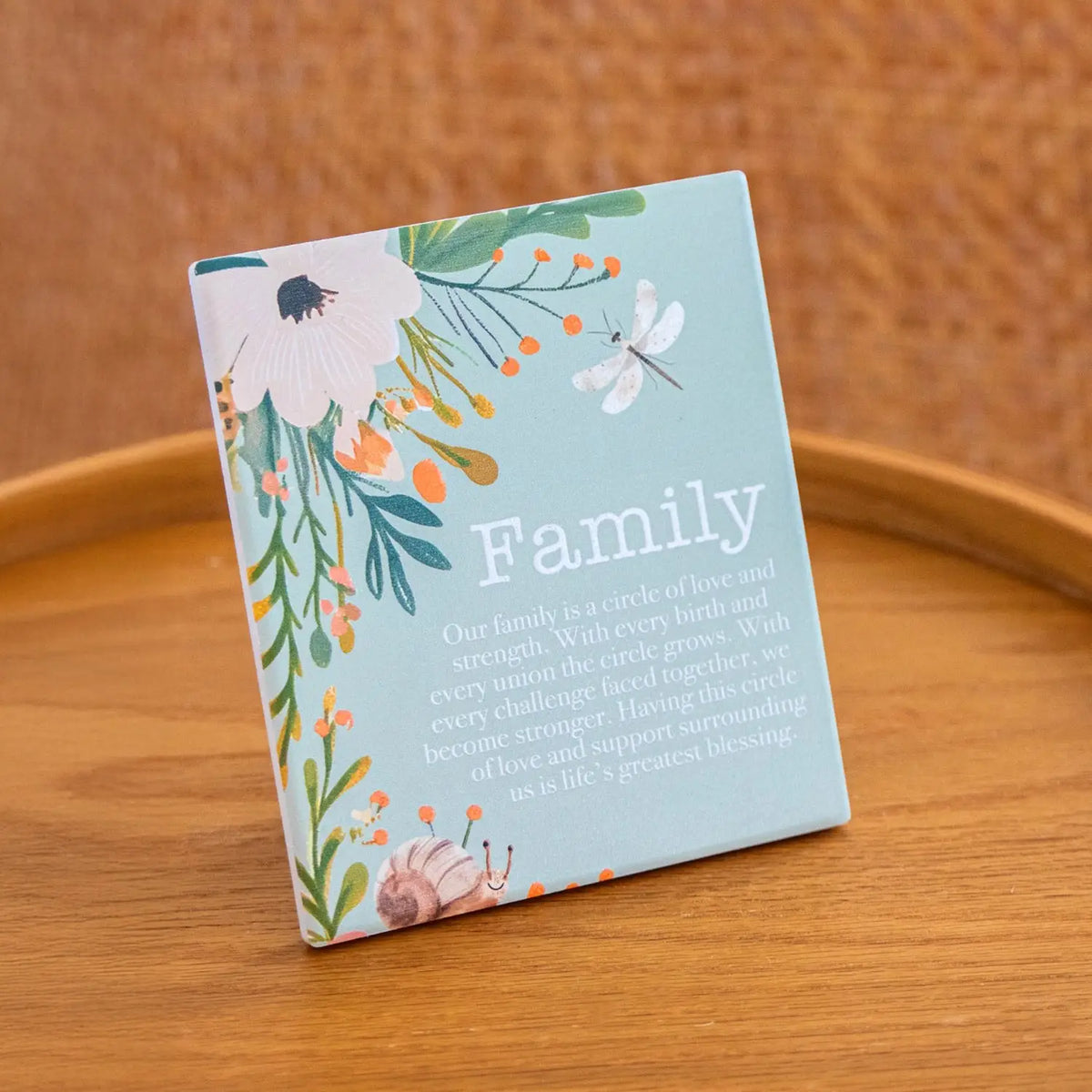Ceramic Verse Plaque Cottage Grove Family