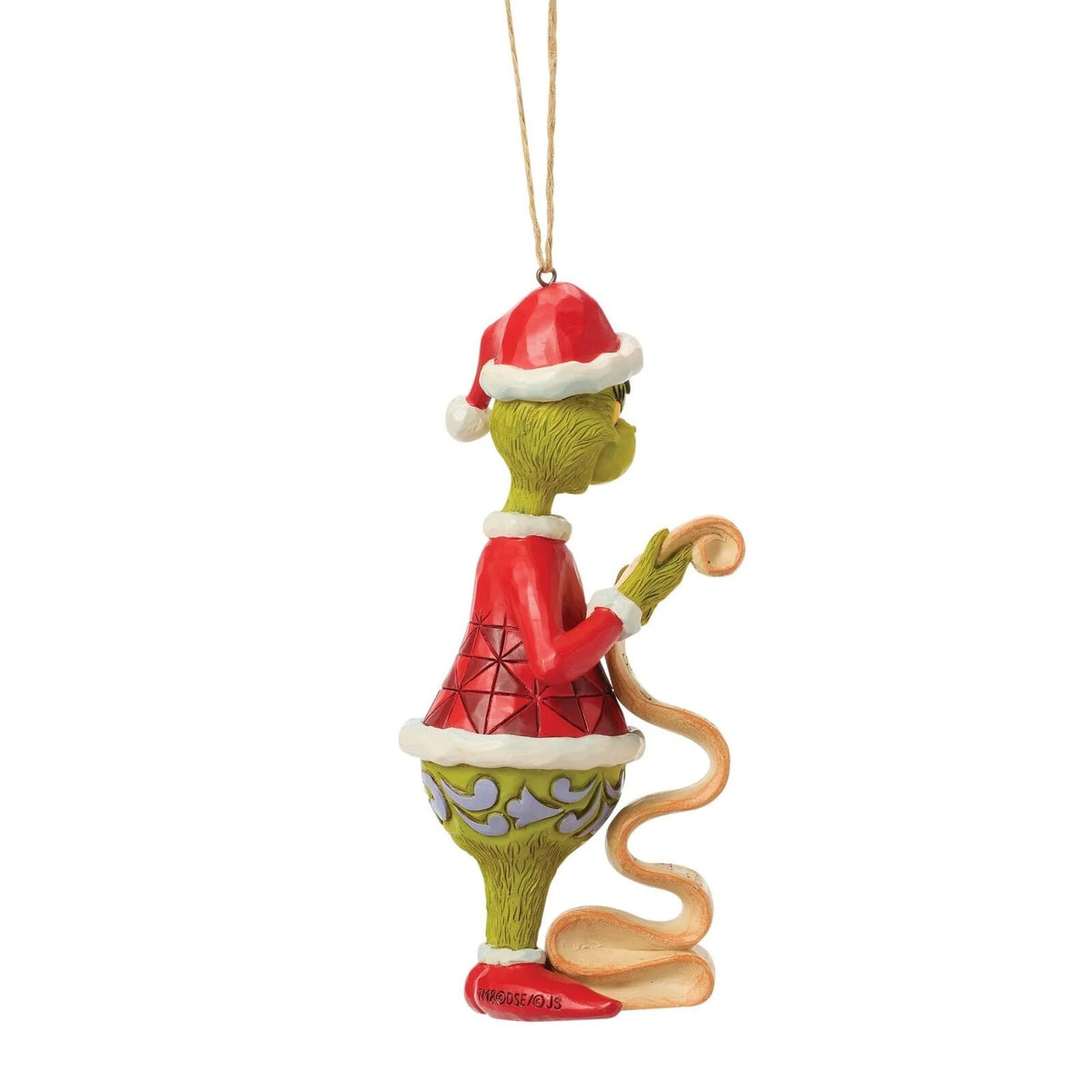 The Grinch By Jim Shore Grinch With List Hanging Ornament