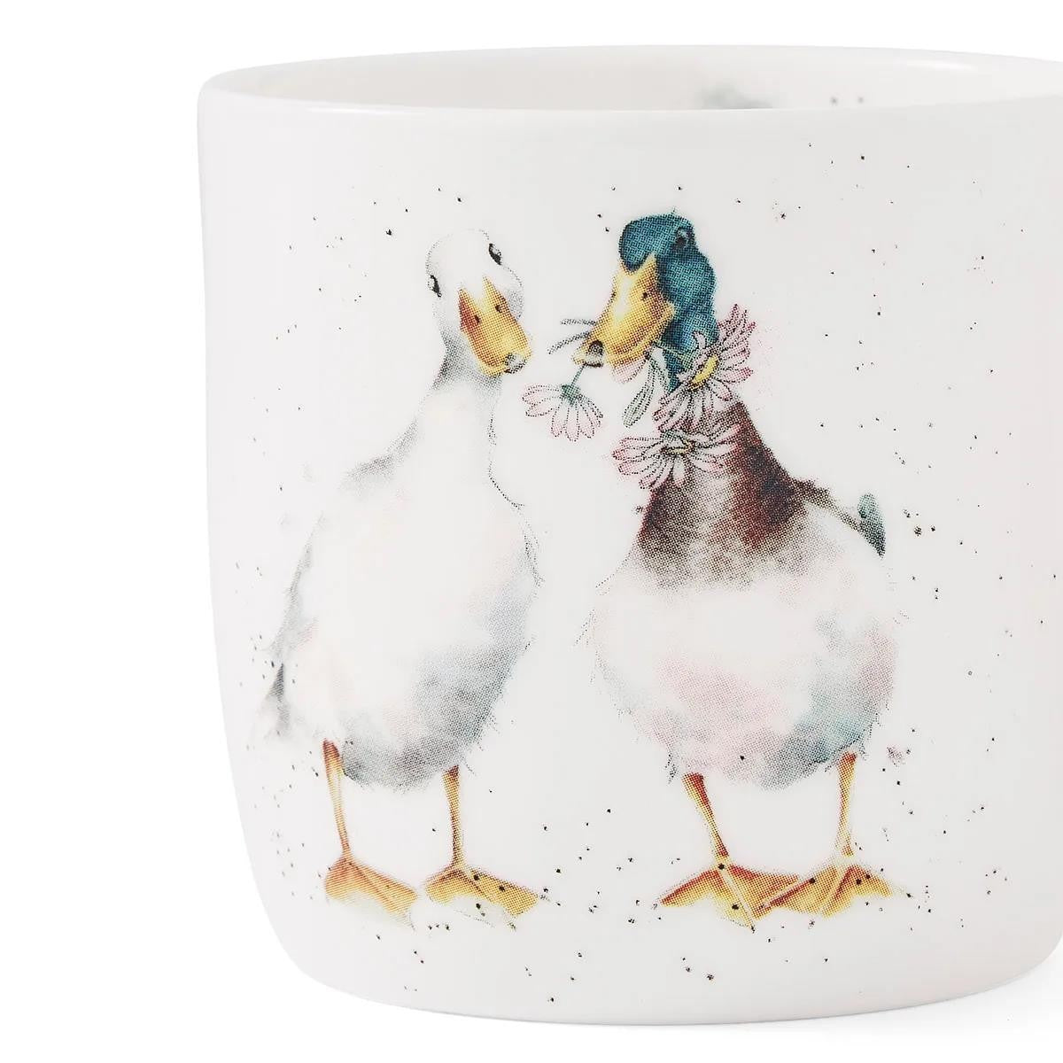 ROYAL WORCESTER WRENDALE MUG DUCK LOVE